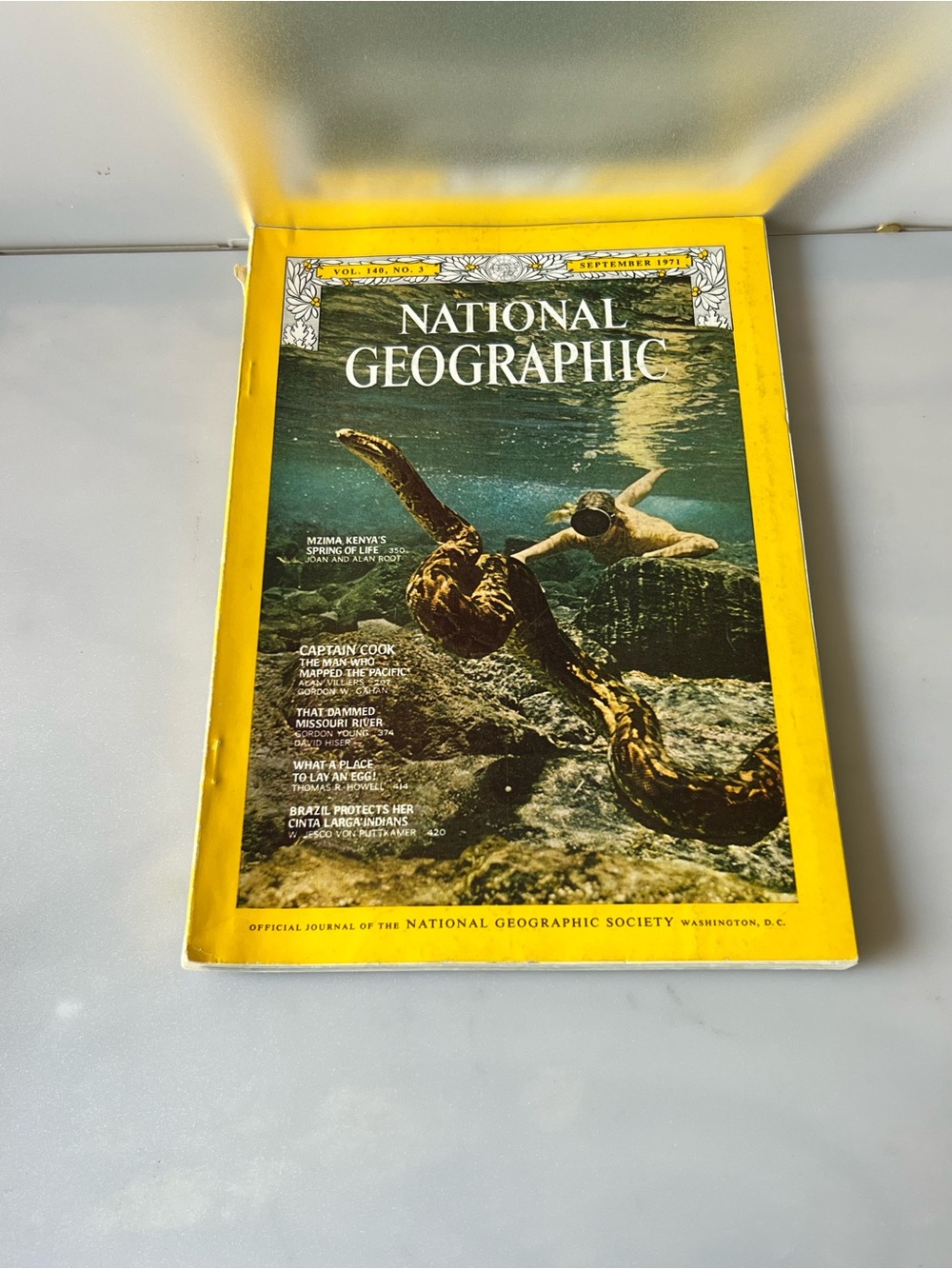 September 1971 issue of National Geographic magazine